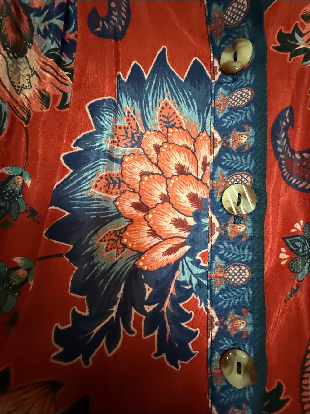 FARM RIO Red Luang Mini Dress - Picture 5 of 6